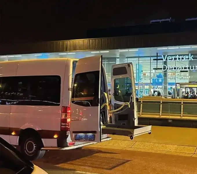 Accessible taxi at Schiphol Airport